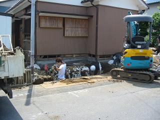 浄化槽撤去